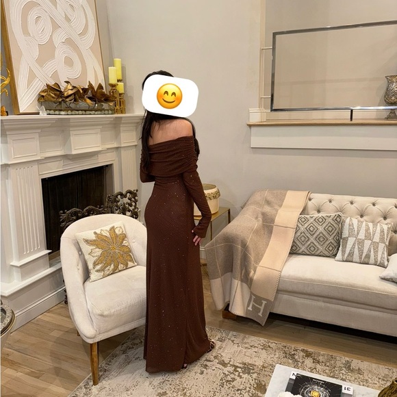 Meshki Marcel Off the Shoulder Long Sleeve Maxi Dresss - Picture 7 of 9